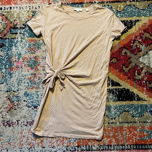 VINCE Striped Knot Sheath Mini Dress XS - Picture 2 of 7